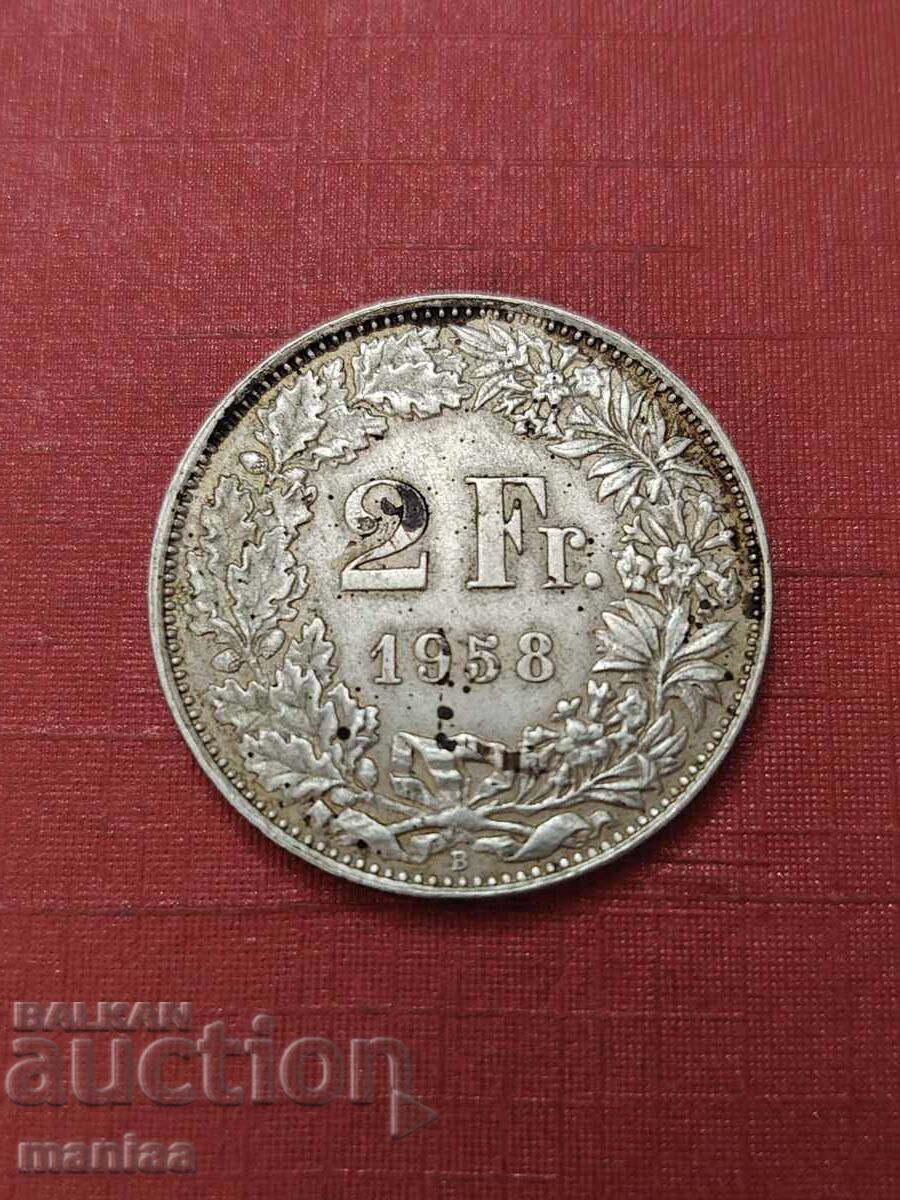 2 franci 1958 Argint!