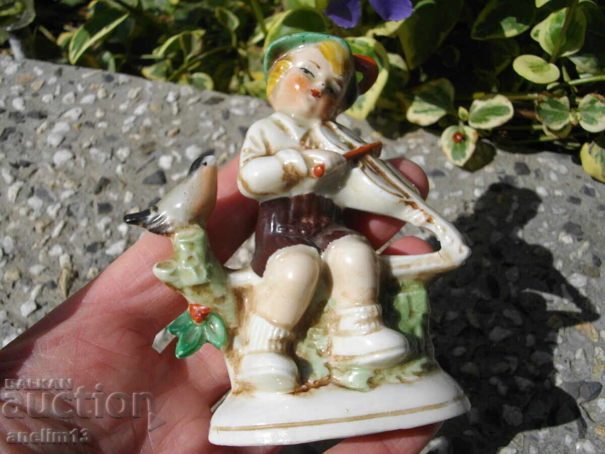 OLD PORCELAIN VIOLINIST GERMANY - 5