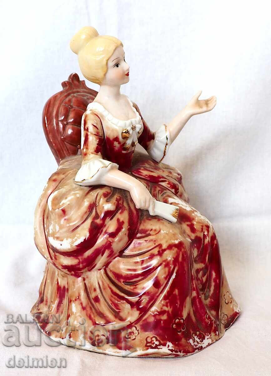 Delivery of VINTAGE FIGURINE, ENGLAND LARGE PORCELAIN FIGURE, LADY