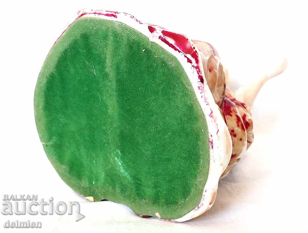 VINTAGE FIGURINE, ENGLAND LARGE PORCELAIN FIGURE, LADY - 7