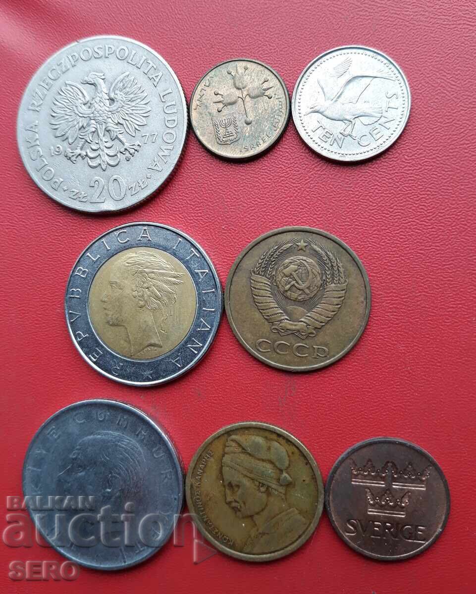 Mixed lot of 8 coins with price € 0.51 | 1.00 BGN