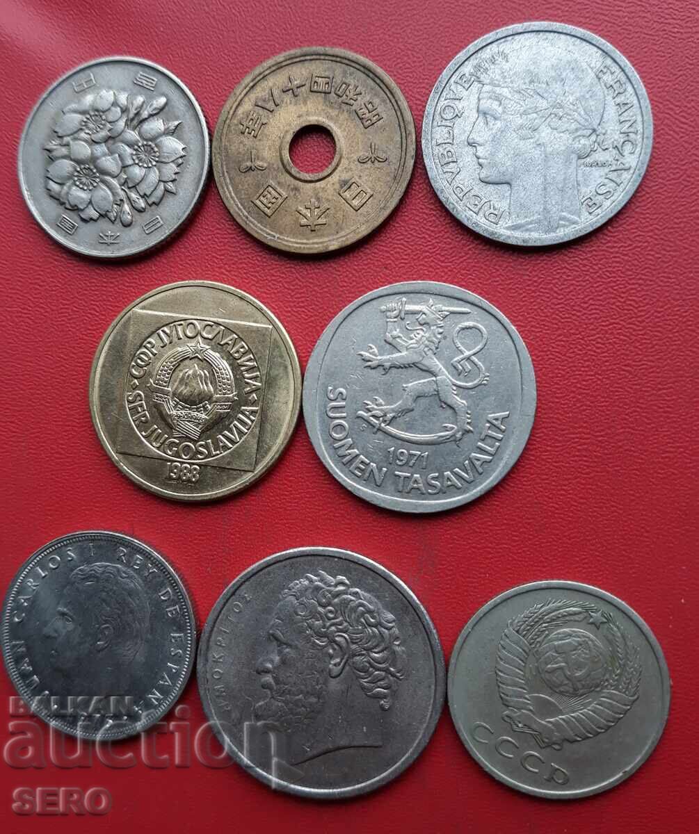 Mixed lot of 8 coins with price € 0.51 | 1.00 BGN