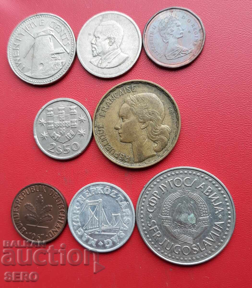 Lot mixt de 8 monede cu preț € 0.50 | 0.98 BGN