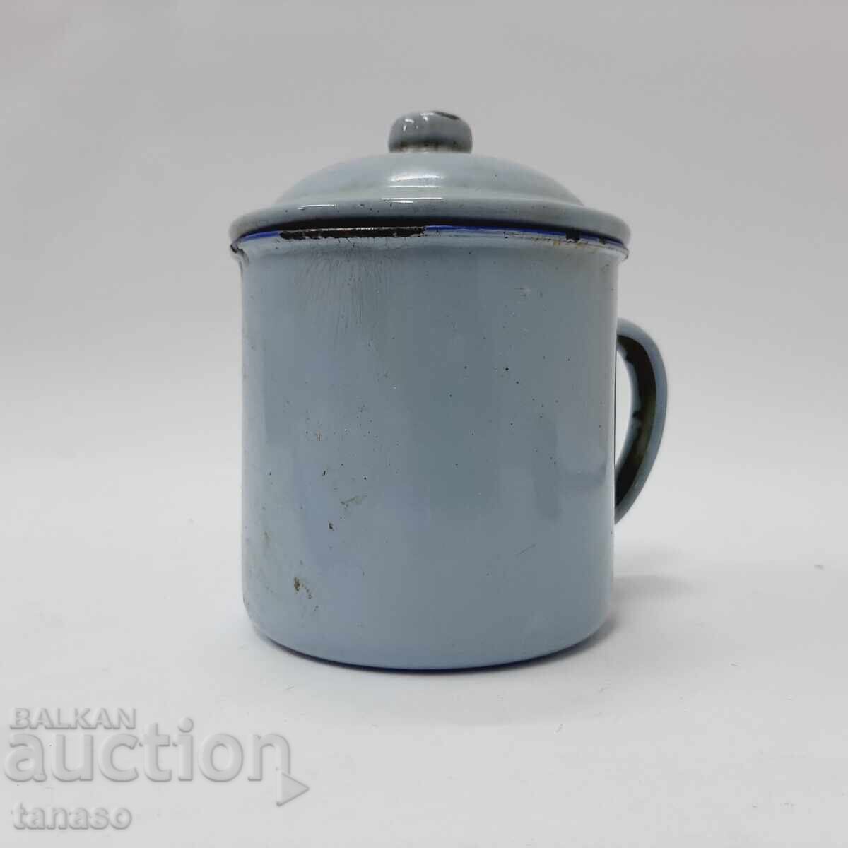 Δημοπρασία Κλασικό εμαγιέ κατσαρολάκι με καπάκι (1.3)