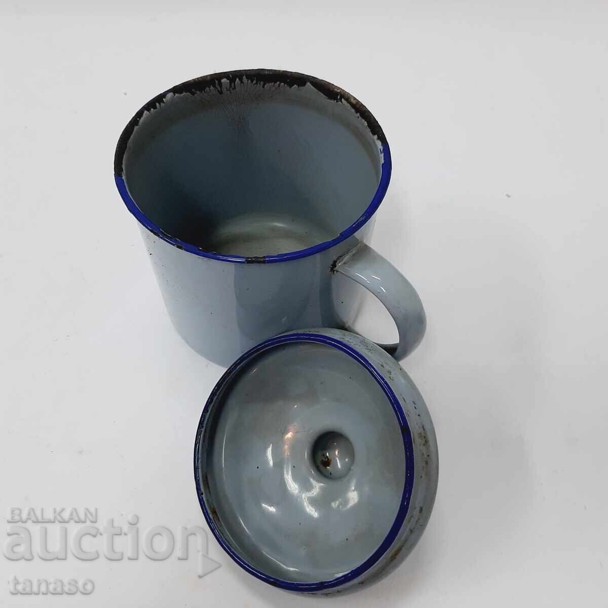 Κλασικό εμαγιέ κατσαρολάκι με καπάκι (1.3) - 6