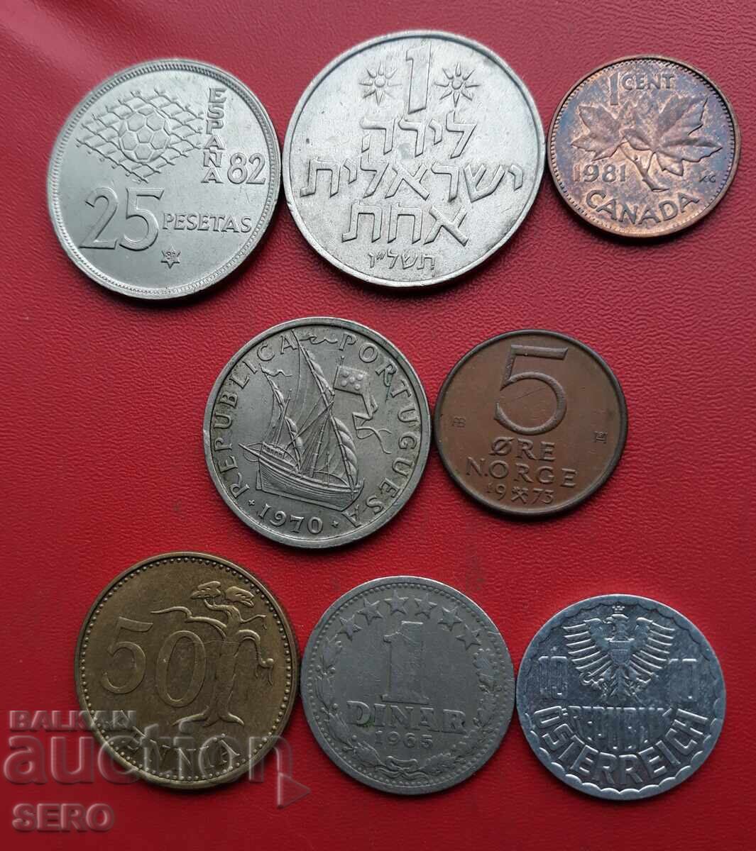 Смесен лот от 8 монети Смесен лот от 8 монети