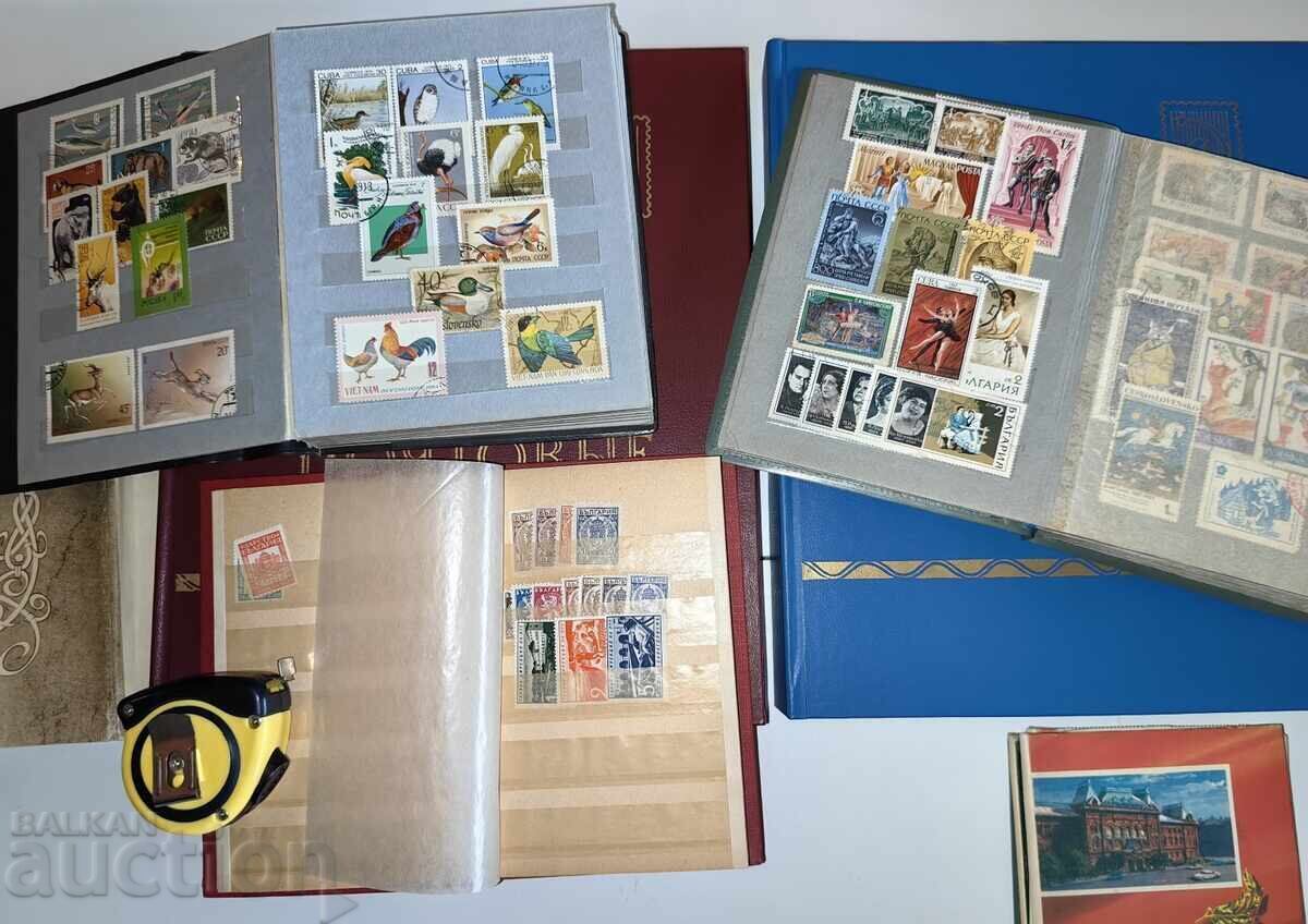 Доставка на ЛОТ КЛАСЬОРИ С 998 ПОЩЕНСКИ МАРКИ