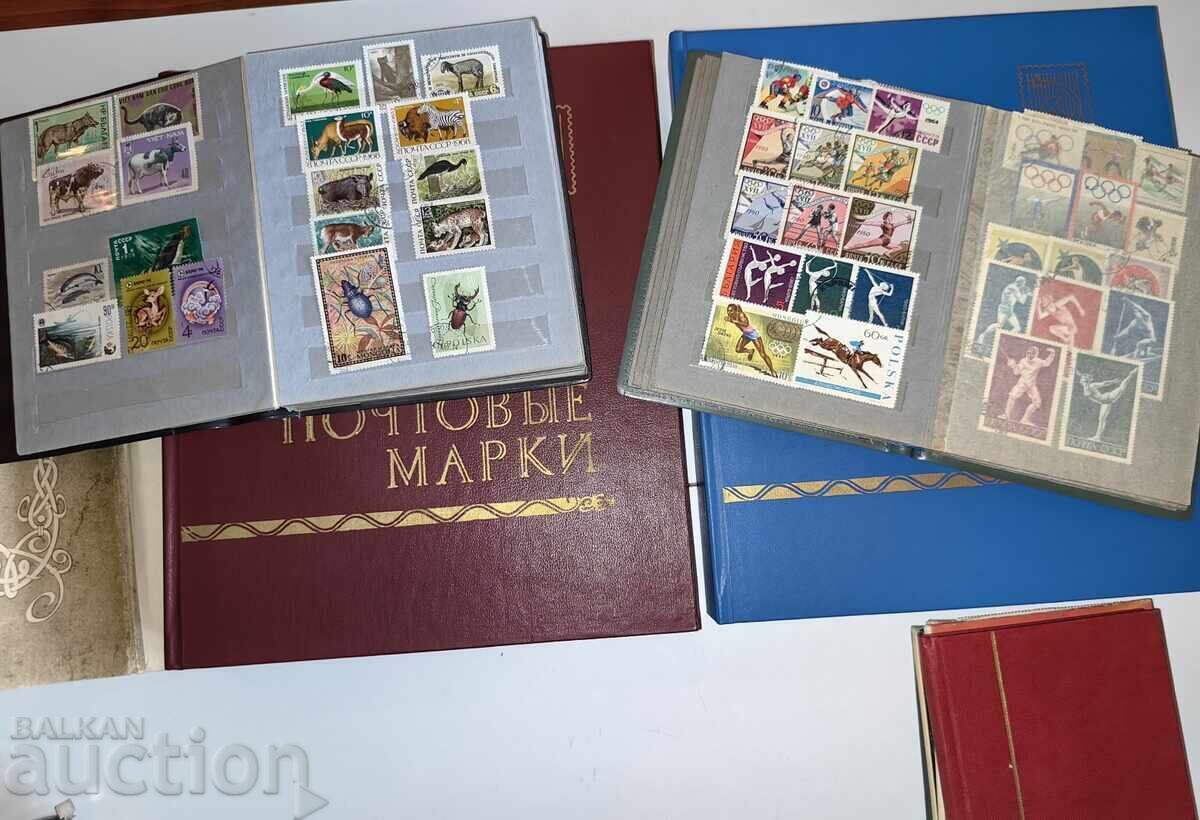 ЛОТ КЛАСЬОРИ С 998 ПОЩЕНСКИ МАРКИ - 6