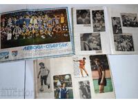 LOT OF 3 NOTEBOOKS WITH STUCK FOOTBALL CUTOUTS FOOTBALL TEAM GAM
