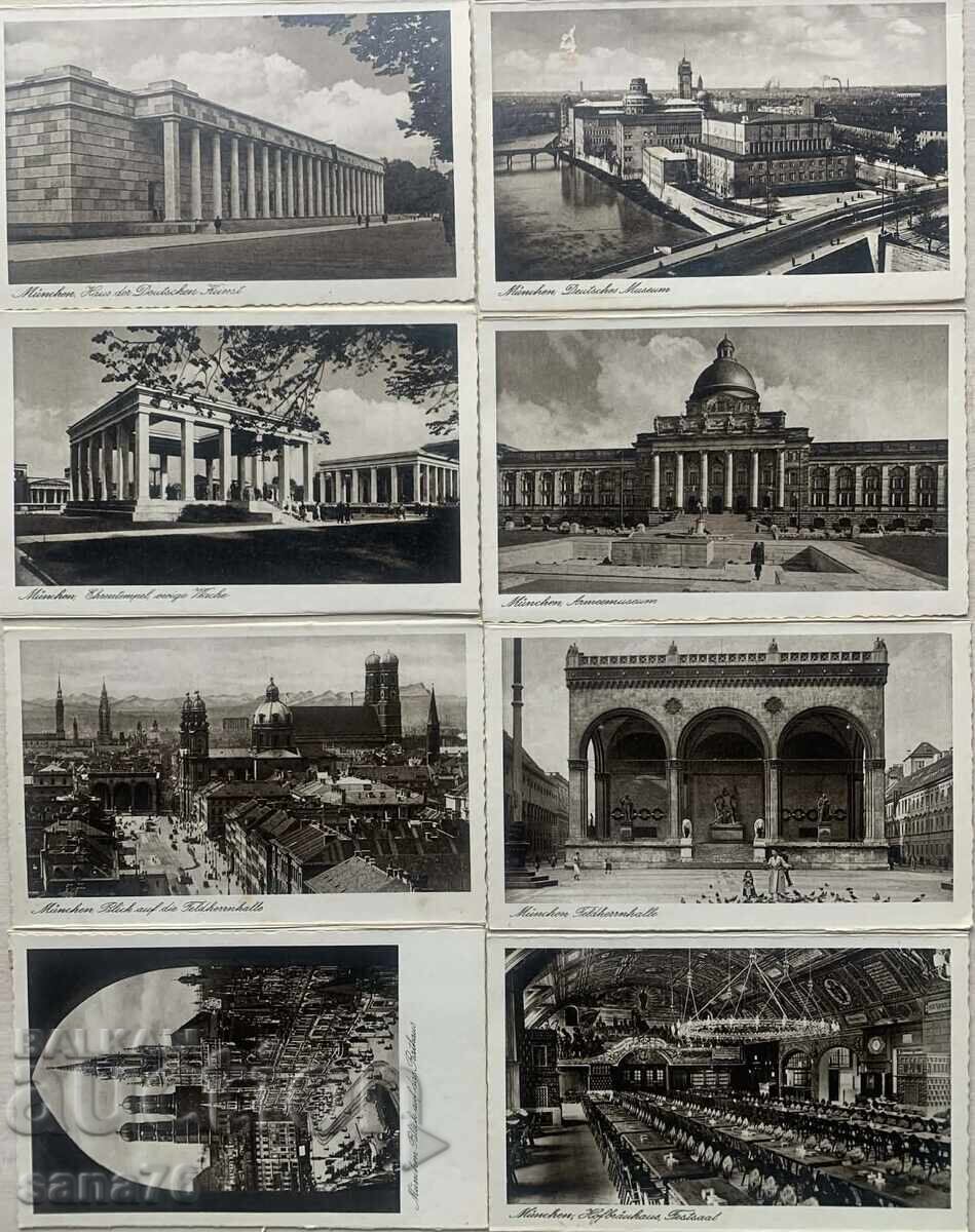 Vederi din Germania-München-Începutul secolului XX-Lot 4