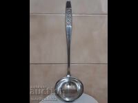 Стара лъжица неръждавейка,черпак ранен соц, НРБ