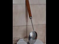 Стара лъжица неръждавейка,черпак късен соц, НРБ