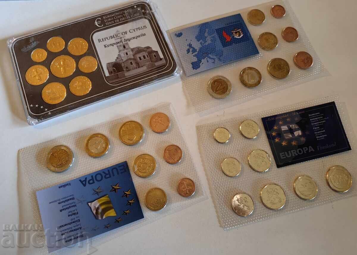 Livrarea 4 LOTURI MONEDE EURO DE COLECȚIE COLECȚIE