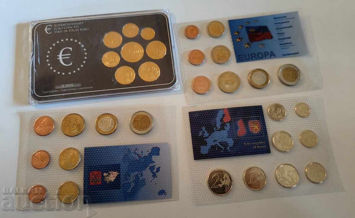4 LOTURI MONEDE EURO DE COLECȚIE COLECȚIE