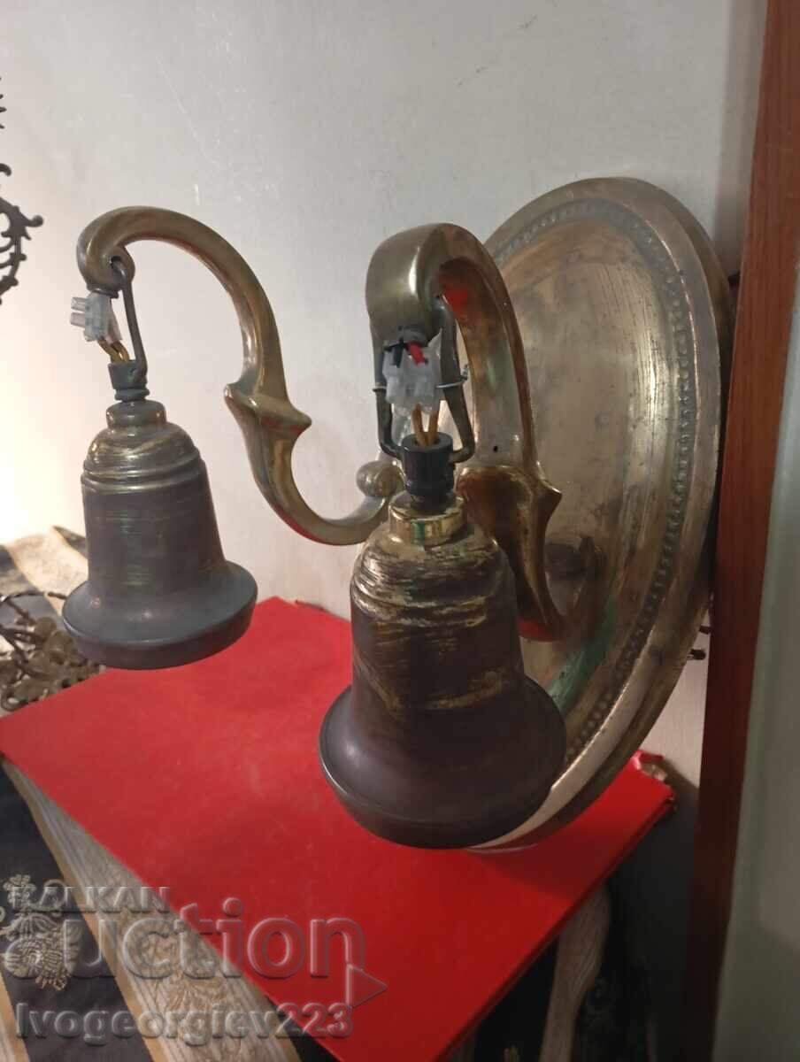 Licitație Aplică de perete masivă din bronz Art Deco