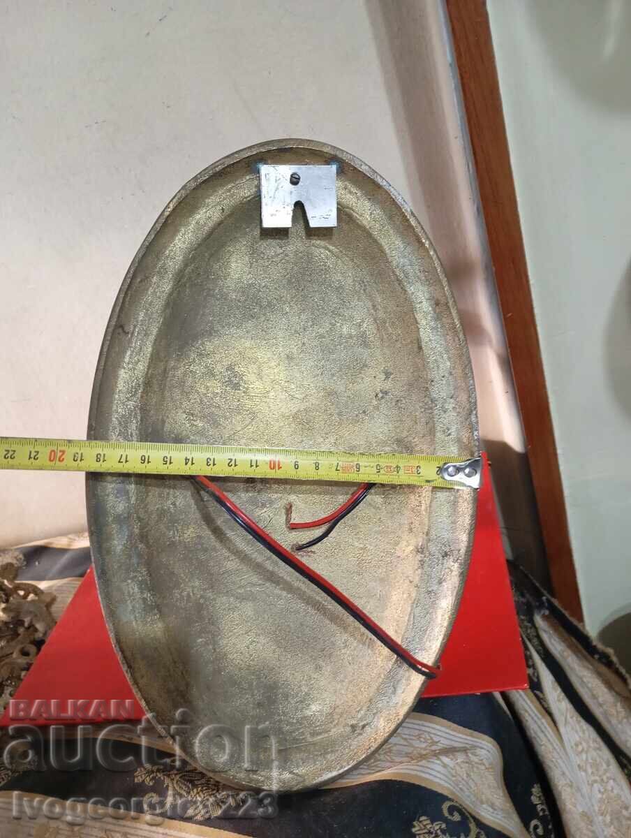 Livrarea Aplică de perete masivă din bronz Art Deco