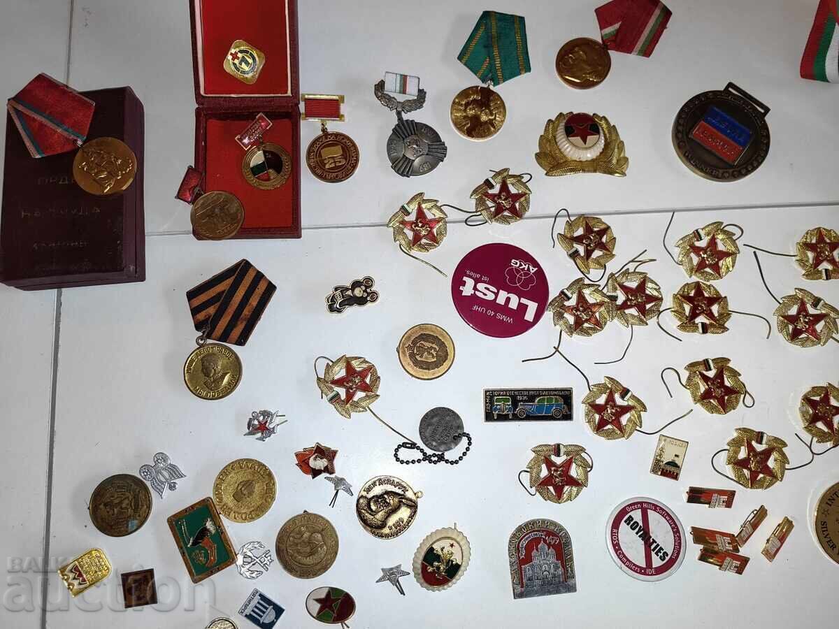 LOT ORDINE MEDALII INSIGNE MEDALIE INSIGNĂ COCARDĂ - 5