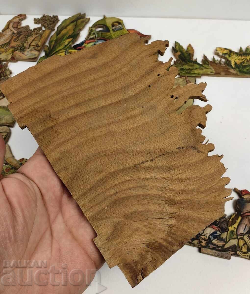 JUCĂRIE DIN LEMN FIGURINE REGATUL BULGARIEI LITOGRAFIE LITOGRAFICĂ - 11