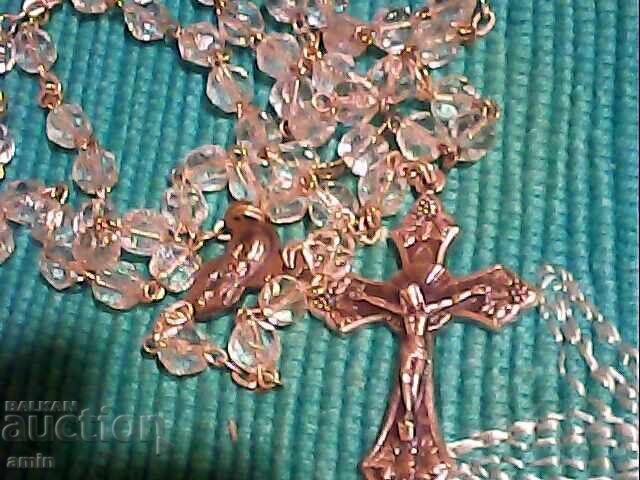 Гердан със кръст от кристали с цена € 12.00 | 23.47 лв. Гердан със кръст от кристали с цена € 12.00 | 23.47 лв.