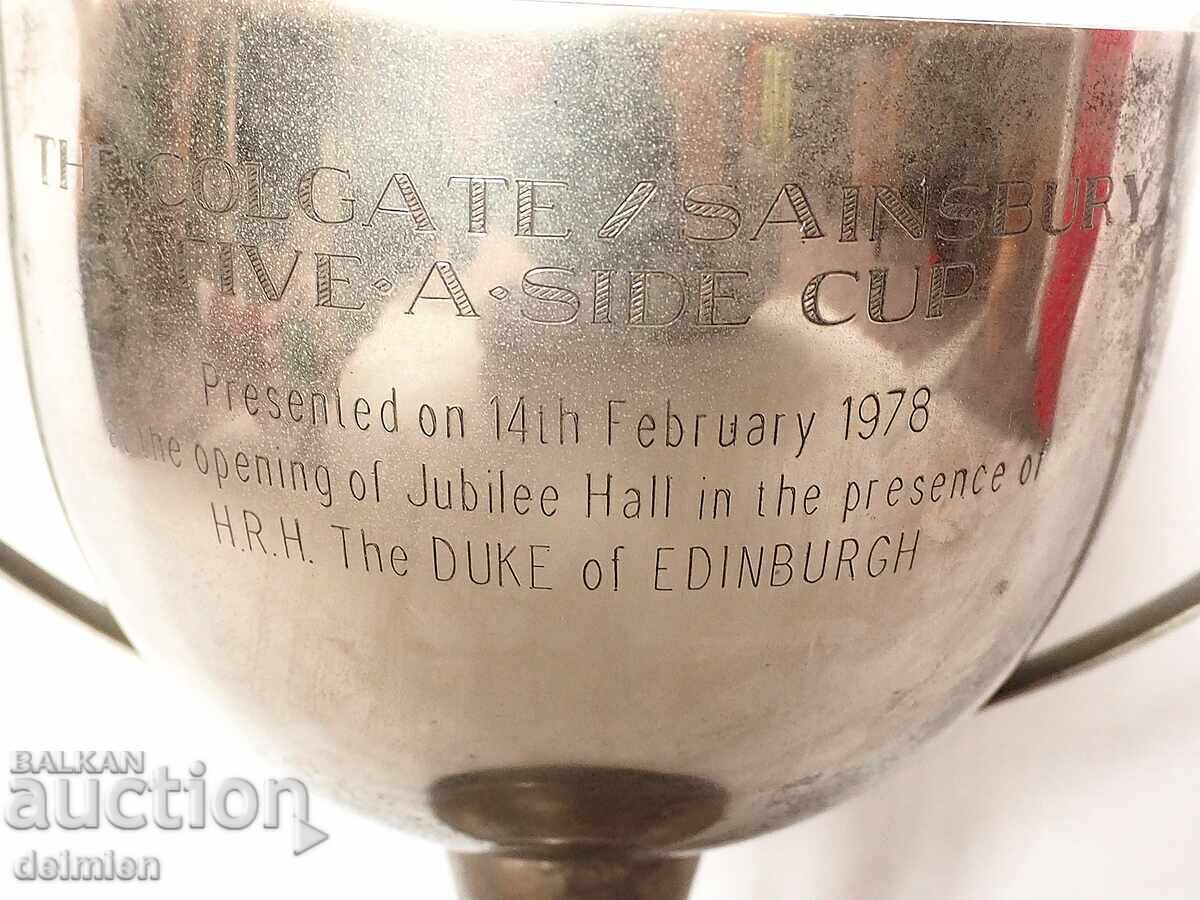 Livrarea VECHE CUPĂ DUCA AL EDINBURGULUI 1978, CUPĂ DE PREMIERE PLACATĂ CU ARGINT