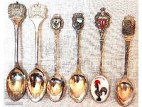 6 ΤΕΜΑΧΙΑ VINTAGE ΕΠΙΑΣΗΜΕΣ ΚΟΥΤΑΛΕΣ ΚΑΦΕ ΤΣΑΓΙΟΥ ΣΜΑΛΤΟ, ΣΥΛΛΟΓΗ