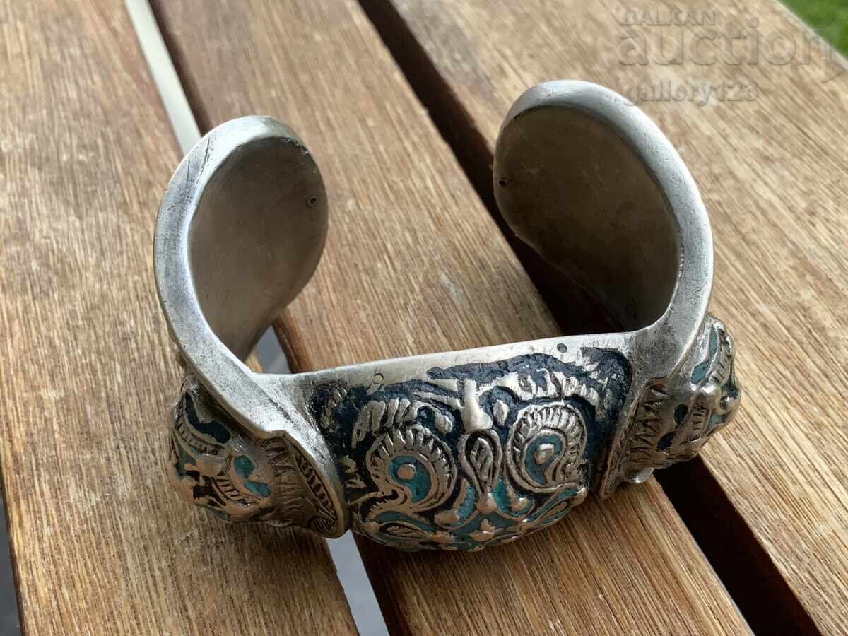 Βυζαντινή βραχιόλι κουμπέλι, ρογκάτκα, ασήμι, σμάλτο, πάστα - 12 Βυζαντινή βραχιόλι κουμπέλι, ρογκάτκα, ασήμι, σμάλτο, πάστα - 12