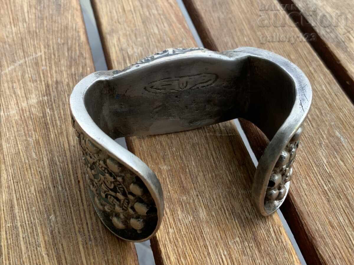 Βυζαντινή βραχιόλι κουμπέλι, ρογκάτκα, ασήμι, σμάλτο, πάστα - 6 Βυζαντινή βραχιόλι κουμπέλι, ρογκάτκα, ασήμι, σμάλτο, πάστα - 6