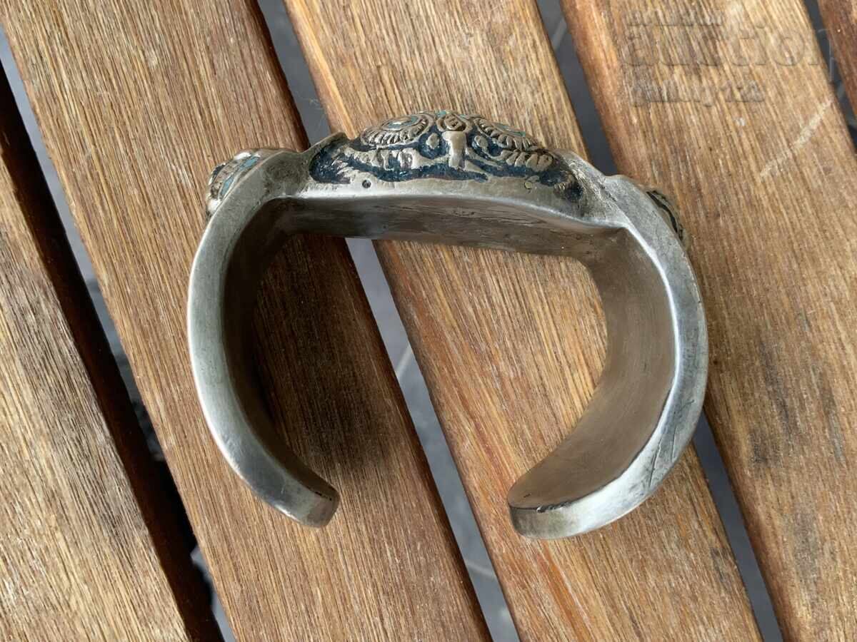 Βυζαντινή βραχιόλι κουμπέλι, ρογκάτκα, ασήμι, σμάλτο, πάστα - 9 Βυζαντινή βραχιόλι κουμπέλι, ρογκάτκα, ασήμι, σμάλτο, πάστα - 9