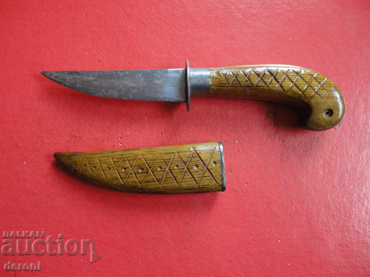 Auction  Antique puukko knife with sheath 11