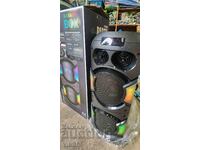 Διπλό ηχείο καραόκε BTS 2238 με Bluetooth 2x6.5" και μικρόφωνο