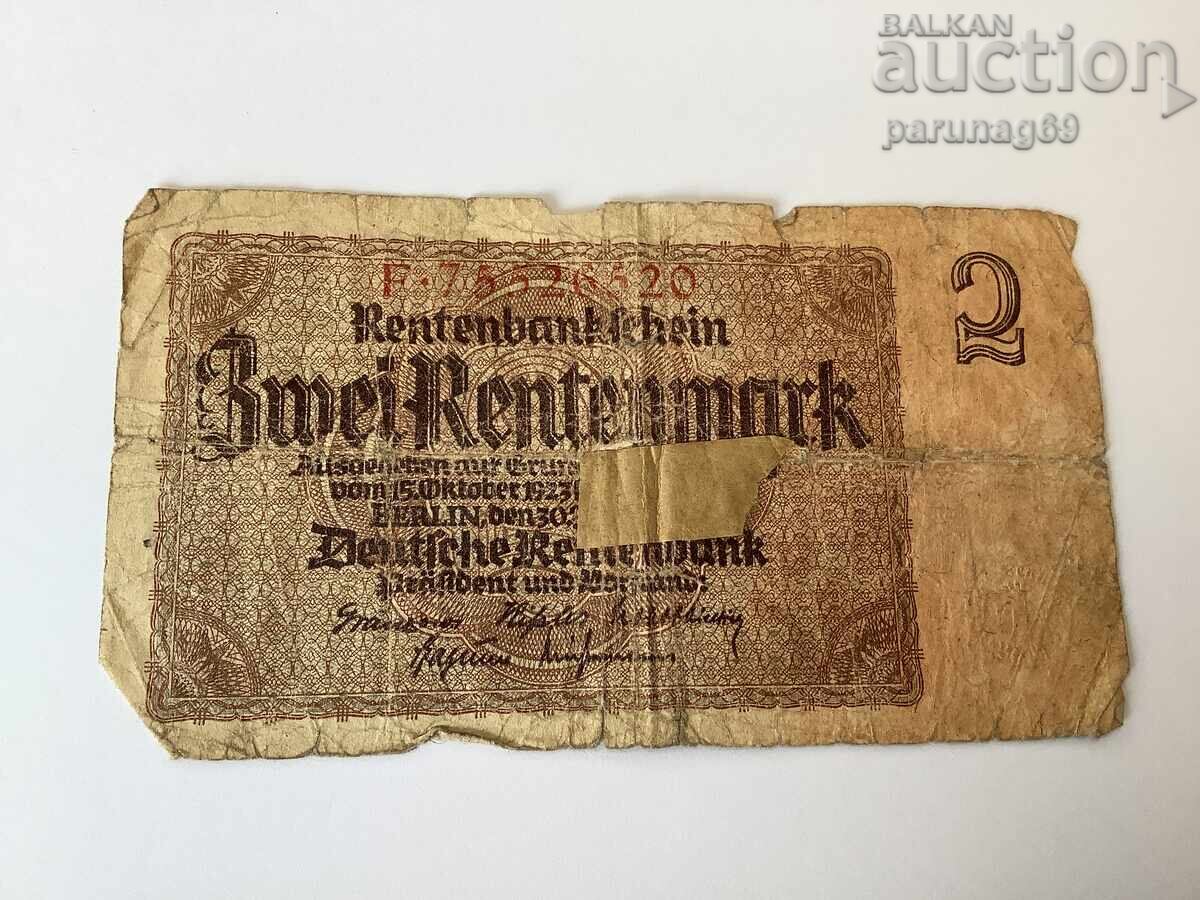 Germania 2 Reichsmark 1937 seria F