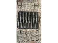 Стари руски посребрени десертни вилички