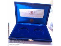 Κουτί για 2 νομίσματα Βατικανού των 10.000 λιρετών, περίπου 38-39 χιλ