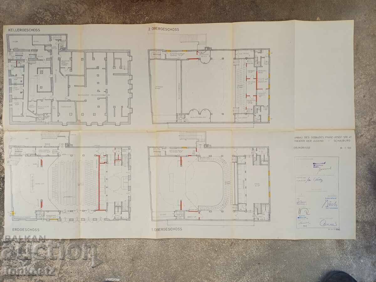 Planul sălii de teatru la Schauburg Planul sălii de teatru la Schauburg