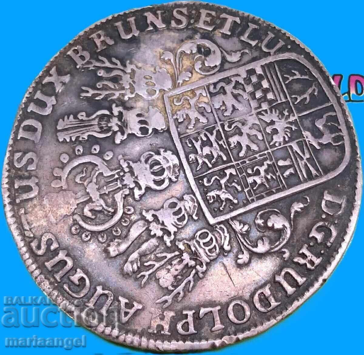 Livrarea Taler 1673 Germania Braunschweig Rudolf August 28.74g Ag