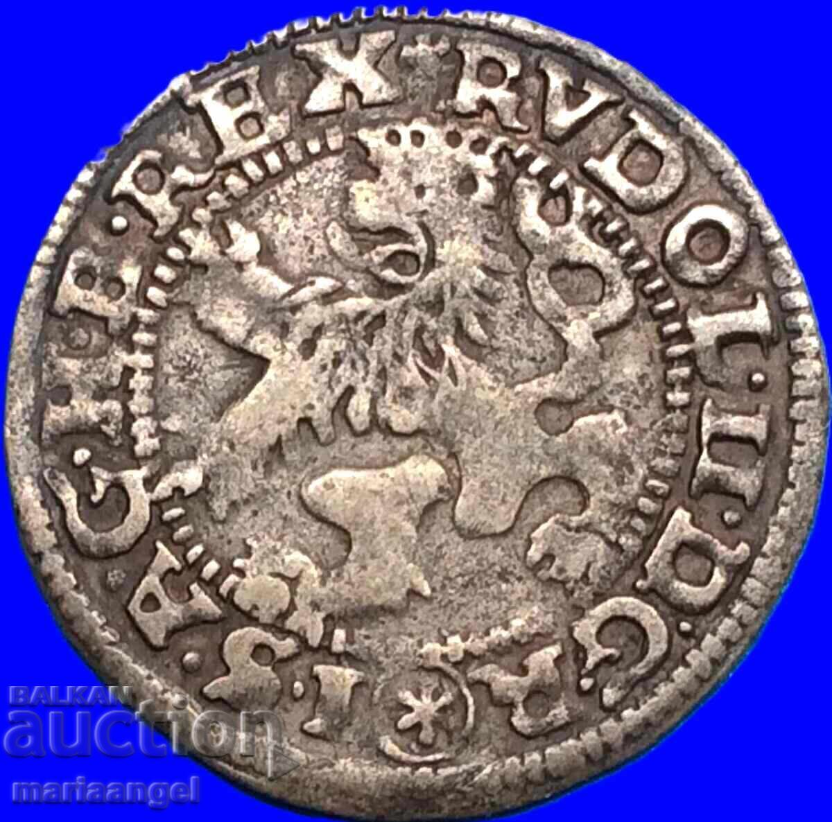 Австрия 3 кройцера  Ерцхерцог Рудолф II сребро - 5