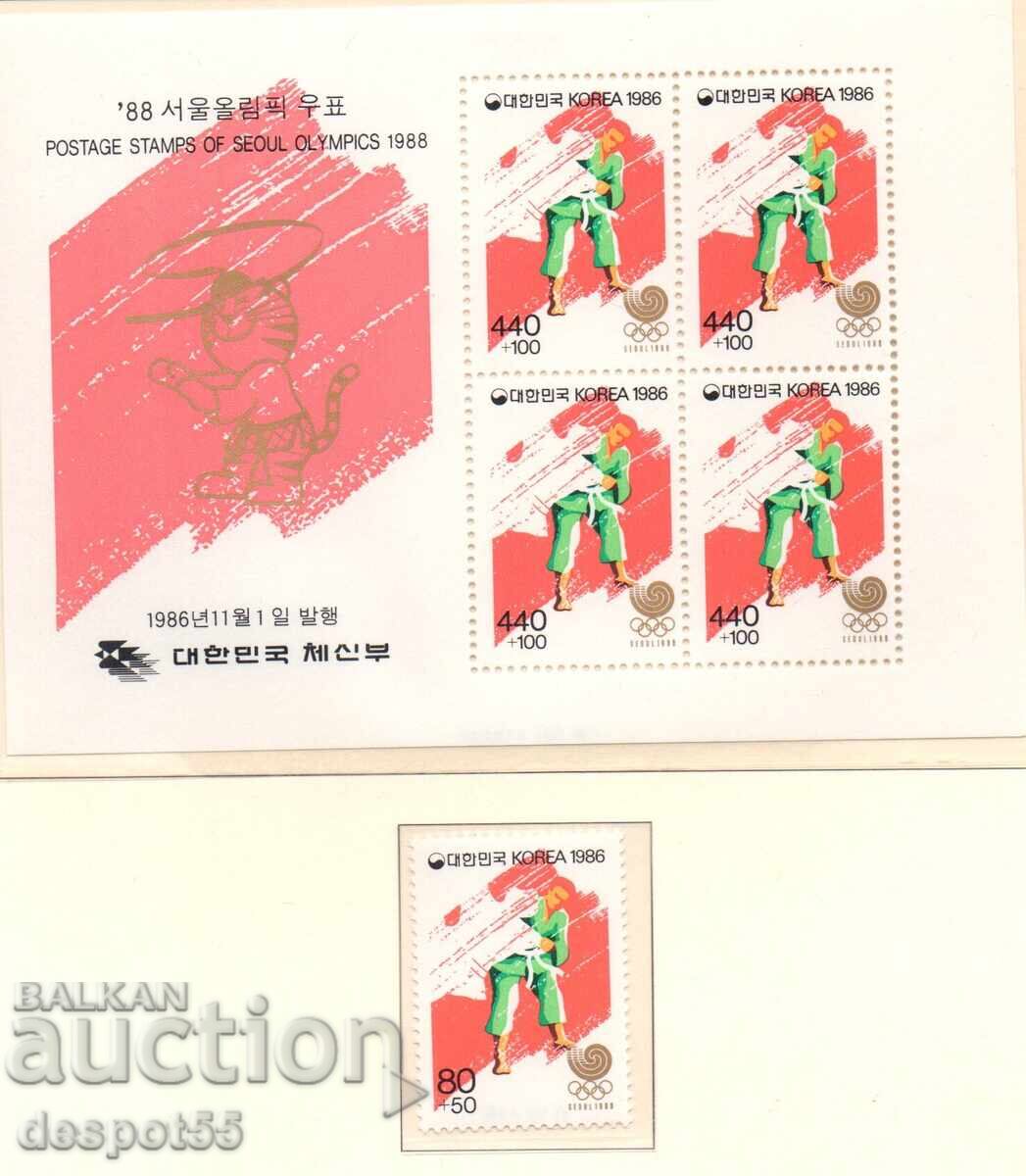 1986 Coreea de Sud. Jocuri Olimpice - Seul '88, Coreea de Sud + Bloc