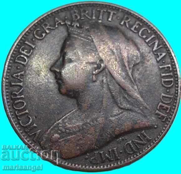 Marea Britanie 1 farthing 1900 Victoria - 5