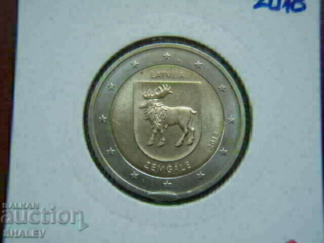 Licitație 2 euro 2018 Letonia "Zemgale" (2) /Letonia/ - Unc (2 euro)