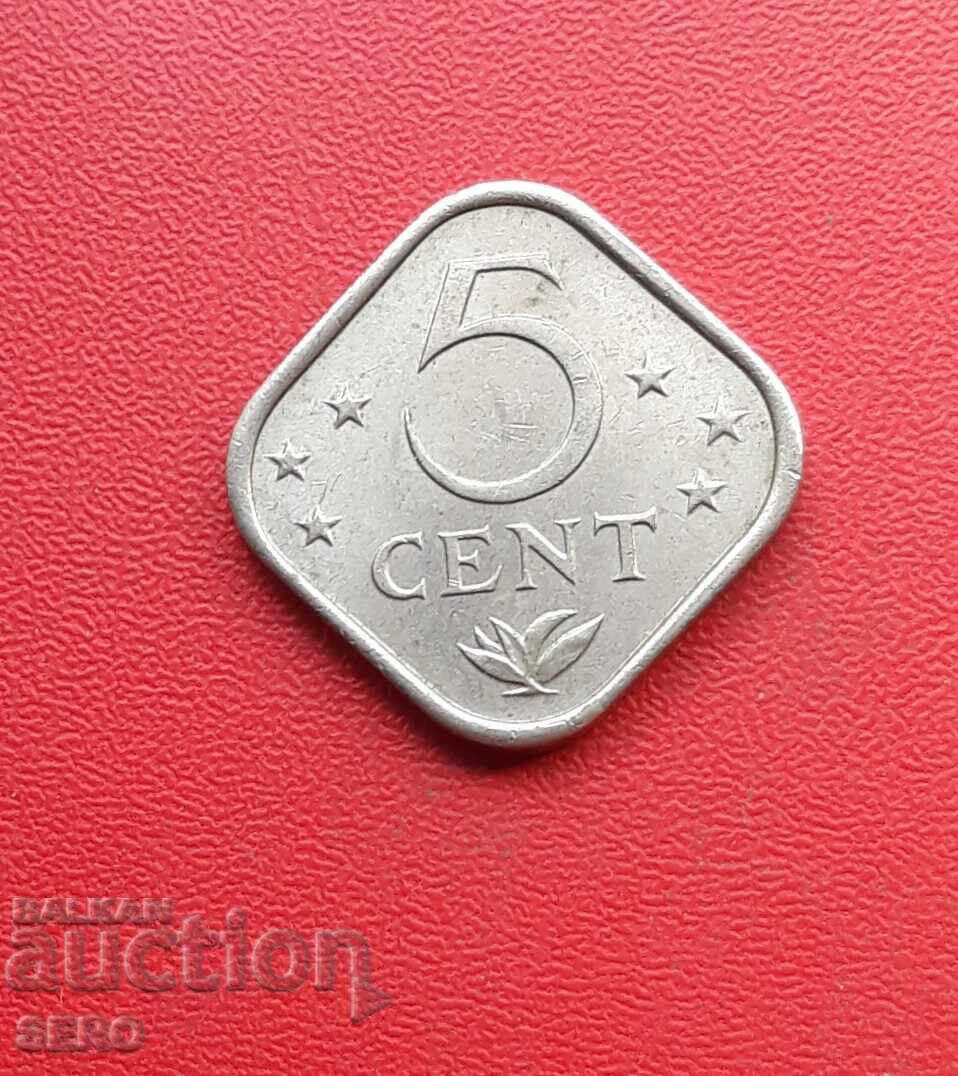Antilele Olandeze - 5 cenți 1971