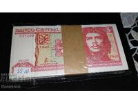 UNC. Bancnotă din Cuba 3 Pesos 2005