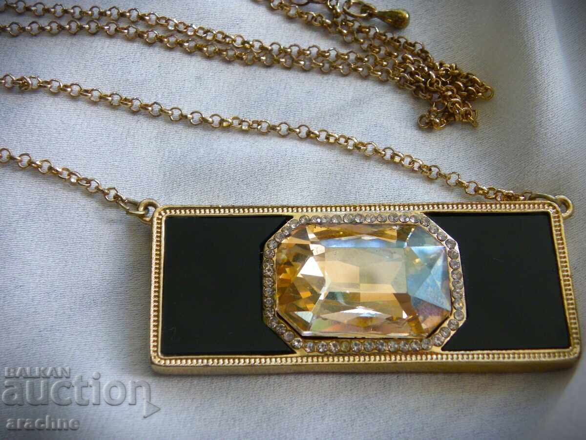 Δημοπρασία Πολυτελές επιχρυσωμένο κολιέ