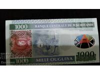 UNC. Τραπεζογραμμάτιο Μαυριτανίας 1000 Ouguiya 2014. UNC