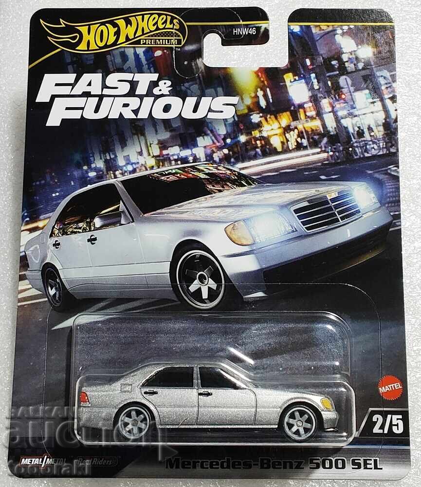 Hot Wheels Premium Mercedes Benz 500 SEL Hot Wheels 1:64