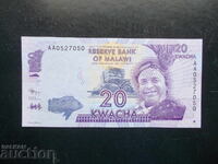 MALAWI, 20 kwacha, 2012, UNC