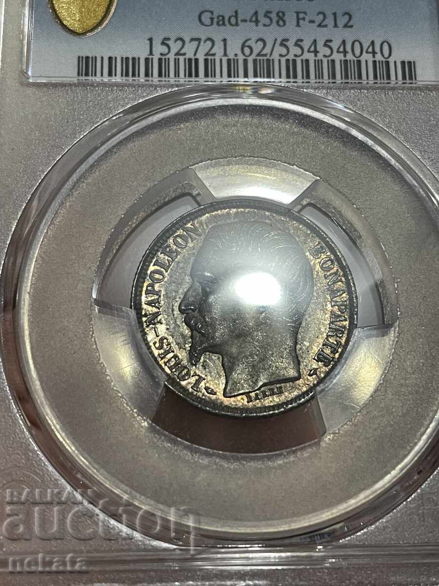 Δημοπρασία Γαλλία, 1 Φράγκο 1852 MS62 PCGS Δημοπρασία Γαλλία, 1 Φράγκο 1852 MS62 PCGS