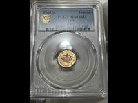 Creta 1 lepta, 1901 MS64RD PCGS