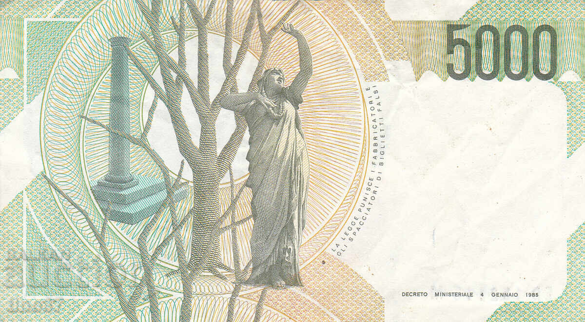 Auction  tino37- ITALY - 5000 LIRES - 1985 - VF