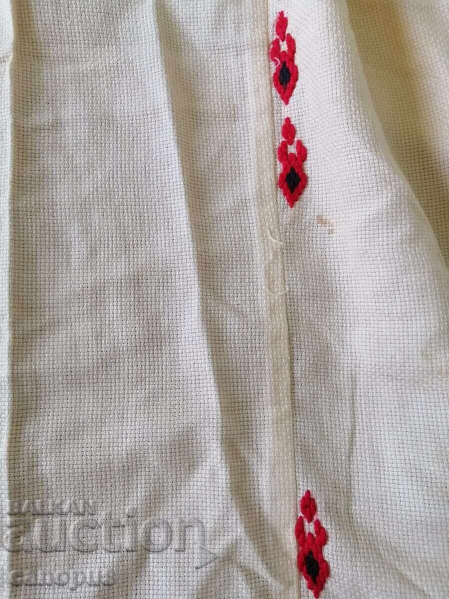 Platou vechi cu broderie manuală - textil - 5