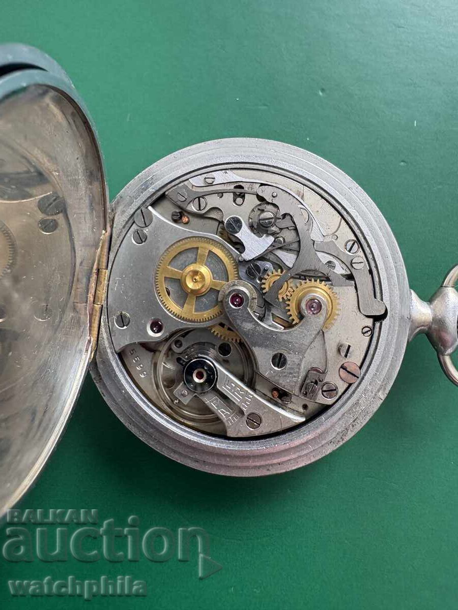 Livrarea Marnay Ceas de buzunar elvețian rar cu cronograf